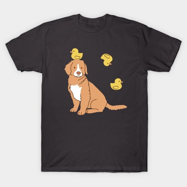 Duck Tolling and Rubber Ducks T-Shirt by Wlaurence